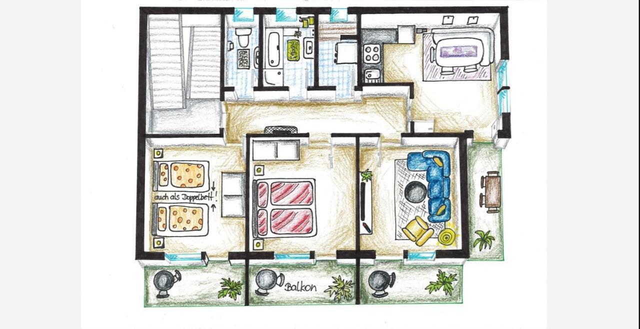 Angerpartments-Sonnige Grosse Wohnung Mit Balkon Und Kostenlosen Parkplatz โดบริอาค ภายนอก รูปภาพ